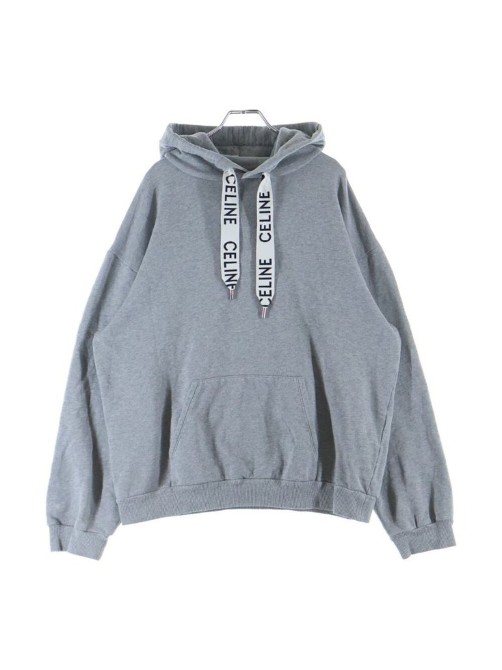 Celine Hoodie Drawstring Pullover Sweatshirt Gray